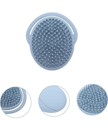 Silicone Scalp Shampoo Brush for Infants & Kids | Exfoliating Hair Massage Brush - Blue 11.5x10x2CM - Buy Online on GoSupps.com