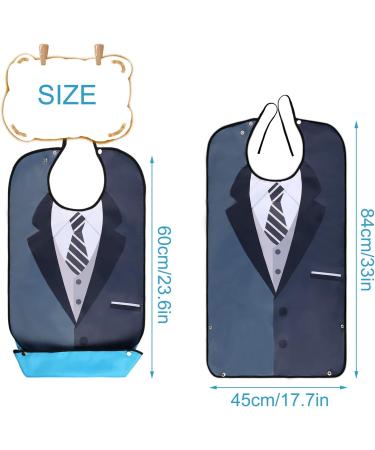 AIEX Adult Bibs - Waterproof Floral Print Washable & Reusable - International Shipping Available - Buy Online on GoSupps.com