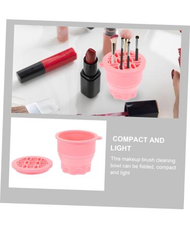 Didiseaon tool brush Make Brush Cleaners Silicone Makeup Brush Cleaner detergent washer Silica gel set Makeup Brush Cleaner Kit Multifunction silicone brush Makeup Tools 9.20X9.20X8.60CM Pink - Buy Online on GoSupps.com