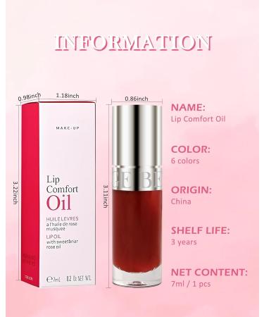 Lestpola Moisturizing Lip Comfort Gloss Lip Oil 2 pieces tinted lip oil lip gloss longlasting moisturizing lip care plumper nonsticky glossy lip tint flesh for women 01+02 - Buy Online on GoSupps.com