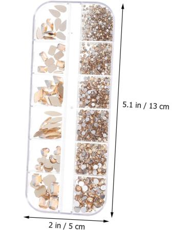1 Box Nail Art Flat Drill Rhinestone Nail Charms Diy Nail Charms Rhinestones Gems Stones Manicure Decors Crystal Nail Diamonds Diamond Decor Nail Gem Glass Manicure Tools Self Made - Buy Online on GoSupps.com