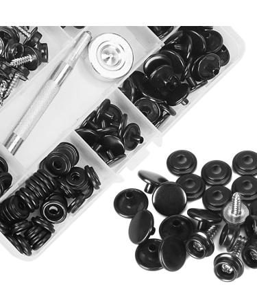 Kelife 150PCS Stainless Steel Marine Grade 3/8 Socket Canvas Snaps Kit | Boat Cover Snap Button Fastener Tool Set with Setting Tool - Black - Buy Online on GoSupps.com