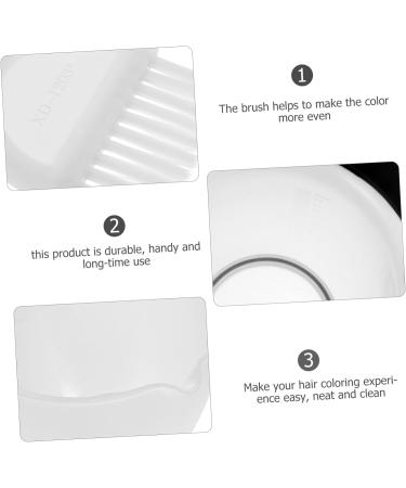 Bols De Teinture Pour Cheveux 1 Bol Blanc Et 2 Pinceaux Assortis Kit De Coloration Capillaire Professionnel Pour Usage Domestique Et Salon Accessoires Pratiques Pour Application Uniforme - Buy Online on GoSupps.com