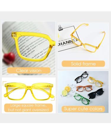 Eyekepper Oversized Rectangular Glasses for Women | High Quality Yellow Eyewear - International Shipping Available - Buy Online on GoSupps.com
