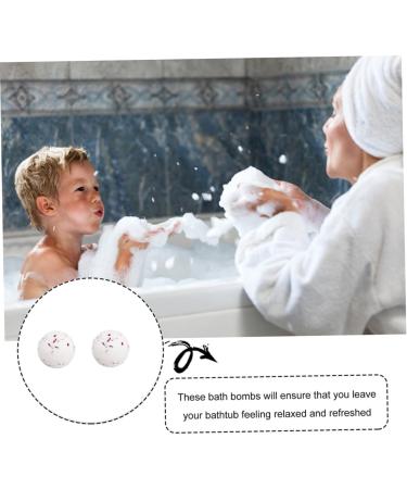  FOMIYES FOMIYES 2 Pieces Bath Ball Foaming Shower Steam Bombs Ball Shower Bombs Sparkling Bath Shower Bombs Natural Organic White Moisturize Sea Salt - Buy Online on GoSupps.com