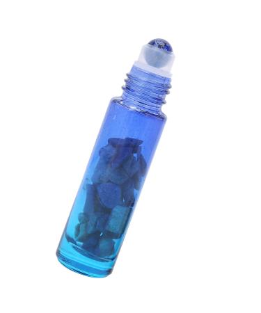 Fabater Roller Bottle Hotel Glass Essential Oil Bottle for Home Travel (10ML light blue essential oil bottle + jade ball)
