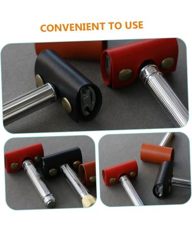 CABILOCK 10 Pack Men's Travel Accessories - Facial Razors with Leather Sheath & Razor Blades - Compact Shaving Set (8.5x4.5cm) - Perfect for Travel - Buy Online on GoSupps.com