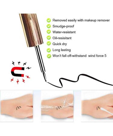 Magnetic Eyeliner and Lashes Kit Upgraded Eyeliner 3 Styles Magnetic Eyelashes with Waterproof Long-lasting Magnetic Liquid Eyeliner Non-toxic Long lasting Reusable GLUE FREE Cruelty Free Little Black - Buy Online on GoSupps.com