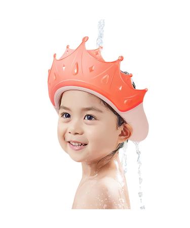 Shower Cap for Kids, Baby Bath Shower Head, Kids Hair Washing Shield, Toddler Shower Visor, Stop Water Going in Your Little Ones Face Pink