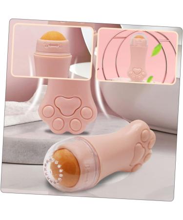 Healvian 1pc Volcanic Stone Oil-absorbing Ball Oil Absorbing Face Roller Skin Care Roller Volcanic Rock 7.5x3cm Pink - Buy Online on GoSupps.com