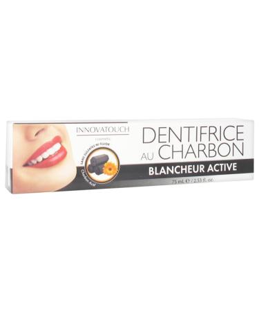Innovatouch Active Whitening Charcoal Toothpaste Without Sulfates or Fluoride 75 ml
