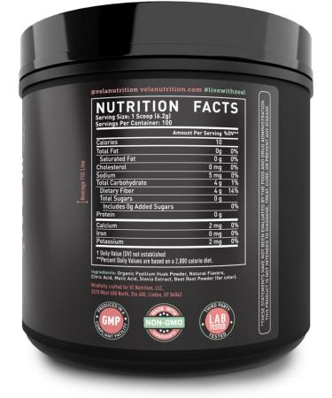 Psyllium Husk Powder Colon Cleanser - Strawberry Flavor | Supports Healthy Digestion, Detox & Weight Management | 100 Servings - Buy Online on GoSupps.com