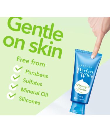 Senka Shiseido Perfect Whip Fresh Uji Tea Face Wash - Gentle Cleansing Foam for Radiant Skin 100g (Pack of 2) - International Shipping Available - Buy Online on GoSupps.com