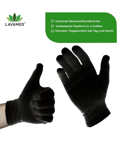 Buy Lavamed Dermatest Extra Soft Cotton Gloves - 100% Jersey Black Twist Gloves | Premium Cosmetic Gloves for International Shipping - Buy Online on GoSupps.com