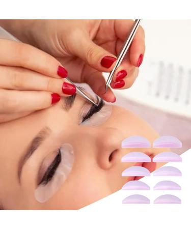 Eventerde Eyelash Holder Pads - 5 Pairs Under Eye Lash Lift Pad Reusable Silicone Lash Lift Supplies Under Eye Lash Lift Pad for Beautiful Eyebrows - Buy Online on GoSupps.com