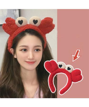 ZHOUMEIWENSP Red Crab Claw Headband for Women & Girls - Facial Spa Hair Band | Makeup & Washing Accessory - Buy Online on GoSupps.com