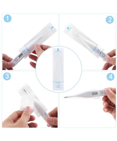 Disposable Digital Thermometer Covers - 100 Probe Sleeves for Oral & Rectal Thermometers - Buy Online on GoSupps.com