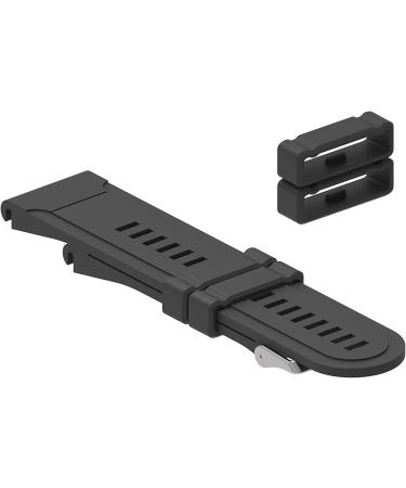 6-Pack Replacement Fastener Rings for Garmin Fenix 3/5X/6X/7X Silicone Bands - Black-26mm - Buy Online on GoSupps.com