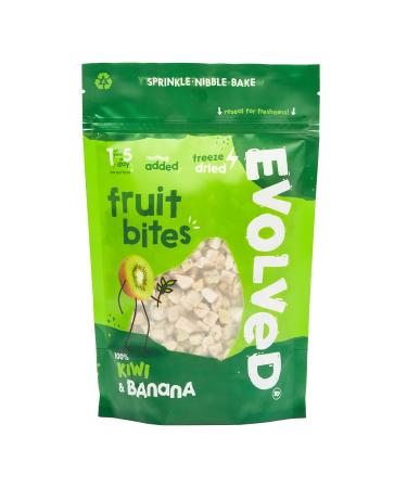 Evolved Freeze Dried Kiwi & Banana Pieces | Healthy Snacks 100% Natural No Added Sugar | Low Calorie Vegan Keto Gluten Free | 50g x 4