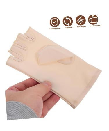 Beavorty 3 Pairs Nail Gloves Fingerless Gloves for Women Workout Nail Lamp Uv Fingerless Gloves for Driving Uv Gloves for Gel Manicures Nail Gel Nail Supplies Spandex Miss - Buy Online on GoSupps.com