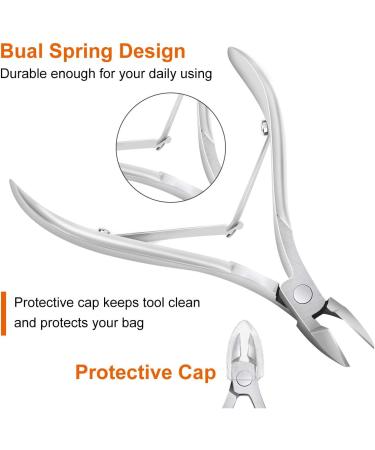 KOZEAR Cuticle Nipper - Surgical Stainless Steel Dead Skin Trimmer and Manicure Tool - Buy Online on GoSupps.com