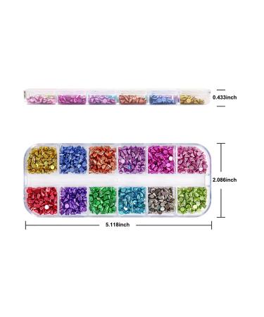 Shop DANNEASY 2 Boxes Punk Nail Charms - 24 Grid Mix-Color Metal Rivet Cone Spikes for Acrylic Nails - Nail Art Studs & Jewels - International Shipping Available - Buy Online on GoSupps.com