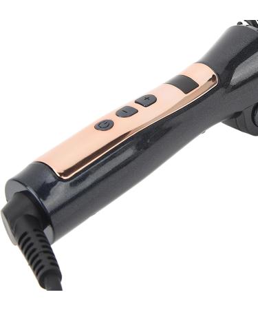 Curling Iron Brush Prevent Scald Portable 100-240V Collapsible Ceramic Ionic Hair Curling Brush For Long Hair (US Plug 100 240V) - Buy Online on GoSupps.com