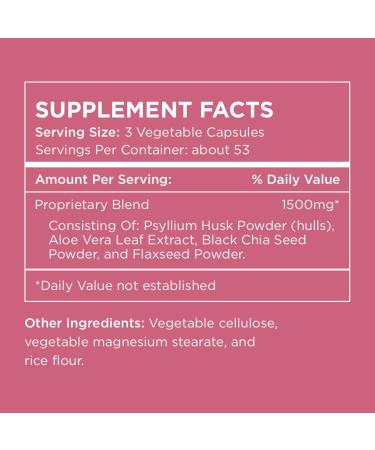 Pure for Her Vegan Original Stay Ready Fiber Supplement for Women - Digestive Support with Aloe Vera - 160 Capsules - Buy Online on GoSupps.com