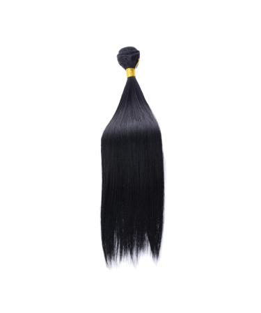 Women's wig real hair extensions real hair hair extensions 1 bundle of smooth hair long curly wig brazilian hair crazy brazilian virgin hair hair bundle (smooth hair 18 inches) smooth hair 18 inches