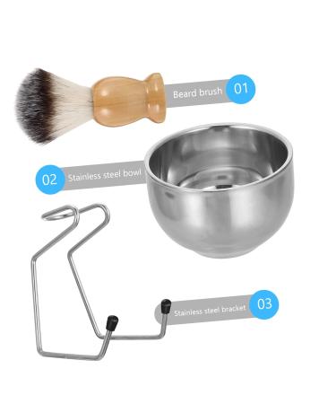 Men s Shaving Kit - Brush Rack Grooming Shaving Bowl & Brush Set for a Perfect Beard Shave - Buy Online on GoSupps.com