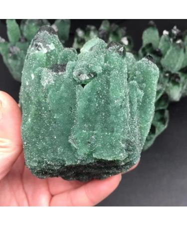 Natural Green Ghost Crystals Cluster Rock Quartz Minerals Rough Stones Home Decoration Suitable for Furniture Decoration Full of Texture (Size : 400-500g) - Buy Online on GoSupps.com