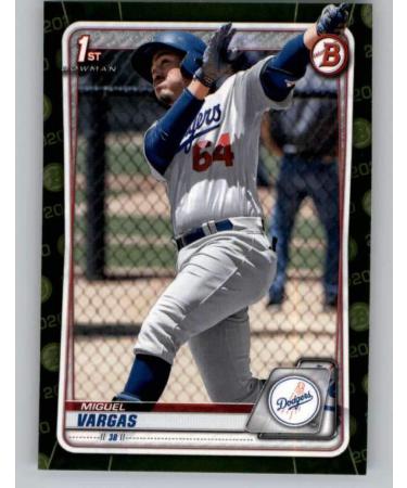 2020 Bowman Prospects Camo #BP-131 Miguel Vargas RC Rookie Los Angeles Dodgers MLB Baseball Trading Card