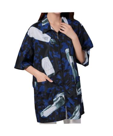 Beavorty 1pc Work Clothes hairstyling Work Smock Hairstylist Work Smock spa Work Smock Cosmetology Uniform Hair Stylist Smocks Salon Work Smock Grooming Apron Fabric Short Sleeve Shawl