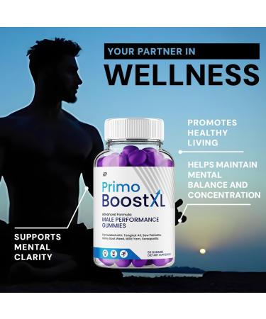 Indelo Primo Boost XL Multivitamin Gummies PrimoBoost Advanced Support with Natural Ingredients (2 Pack 120 Gummies) - Buy Online on GoSupps.com