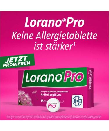 LORANO PRO 5 mg Film-Coated Tablets - 50 pcs | Effective Allergy Relief | International Shipping Available - Buy Online on GoSupps.com