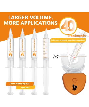 Teeth Whitening Kit for Sensitive Teeth - 40 Treatments with Pap+ Gel & Cordless Light - Fast & Safe Results - Buy Online on GoSupps.com