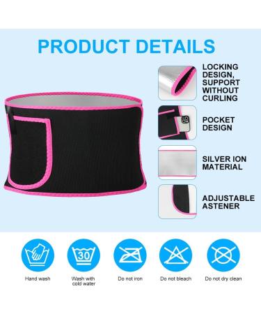 Acwoo Adjustable Abdominal Belt for Men & Women - Hula Hoop Fitness Belt Neoprene Sweat Belt with Nano Silver - Purple Belly Trainer - Buy Online on GoSupps.com