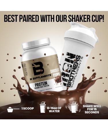 Iron Brothers Supplements Whey Protein Powder | 100% Pure Whey Casein Blend with BCAA for Muscle Growth Performance & Recovery | Chocolate Brownie Taste GMO & Gluten Free 27 Servings - Buy Online on GoSupps.com
