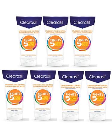 Clearasil Ultra 5in1 Exfoliating Wash 6.78 oz. (Pack of 7)