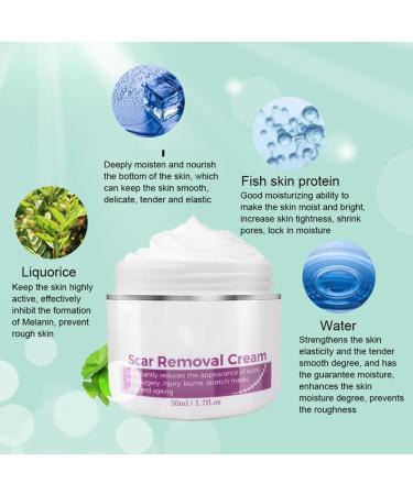 Scar Removal Cream with Plant Extract Stretch Marks & Scars Repair Gel 50ml for Fading Scar and Remove Stretch Marks - Buy Online on GoSupps.com