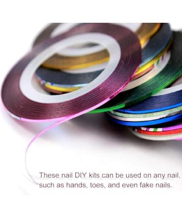 Striping Tape for Nail Art | 30 Rolls in Vibrant Colors - Decorative Stripes for Professionals & DIY - Buy Online on GoSupps.com