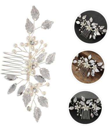 Ipetboom Bridal Hair Accessories Wedding Hair Accessories Crystal Wedding Hair Accessory Bride Headpieces for Wedding Rhinestone Barrettes Pearl Zinc Alloy Bridesmaid Hair Comb - Buy Online on GoSupps.com