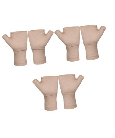 3 Pairs Pressure Wrist Wrist Athletic Wrist Tape Compression Brace Compression Wrist Gloves Carpal Tunnel Gloves Hand Wrist Support Wrist Strap Wrist Guard Nylon 80%