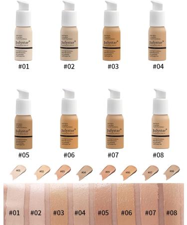 Julystar Oil control foundation cream foundation concealer foundation liquid foundation lasting without makeup (03#) - Buy Online on GoSupps.com