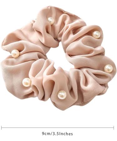 scicent Satin Scrunchies for Hair 4 Pieces Soft Silk Elastic Hair Band Set Hair Ties Ponytail Holders for Women and Girls - 4318 - Buy Online on GoSupps.com