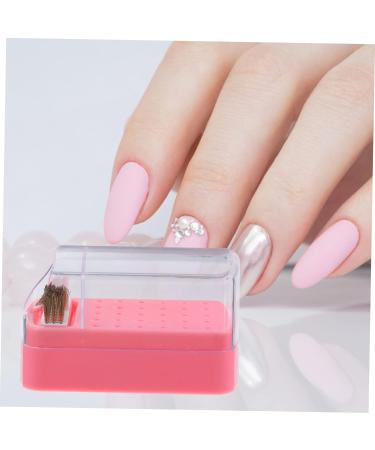 Beavorty 4pcs nail polish head box nail bits nail art supplies cleaning stuff nail tech organizers and storage drill bit holder for nails nail drill bits container nail grinding tool case - Buy Online on GoSupps.com