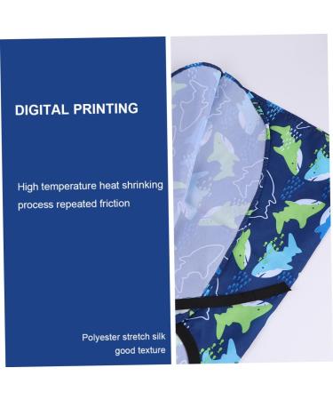 Beatifufu 1pc Haircutting Shawl Polyester Pongee Cloth Haircutting Gown Aprons for Haircutting Cloth Apron Waterproof Apron Kid Apron Small Shark Apron Childrens Apron - Buy Online on GoSupps.com
