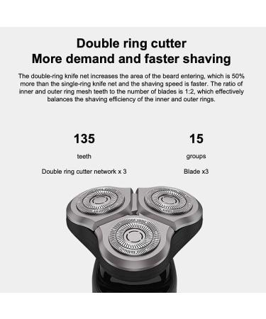 GeRRiT Electric Hair Shaver for Men - Waterproof Rotary Razor Rechargeable USB LED Display - Buy Online Internationally - Buy Online on GoSupps.com