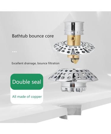 Versatile Sink Stopper Tub Drain Cover Convenient Bathroom Sink Drain Stopper Metal Perfect for Any Bathroom Sink Plug - Buy Online on GoSupps.com