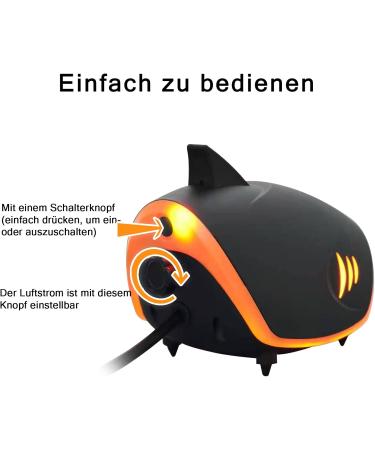 Fedour 4W Quiet Aquarium Air Pump - Dual Output Oxygen Pump for 50-700L Fish Tanks with LED Decor & All Accessories - Buy Online on GoSupps.com